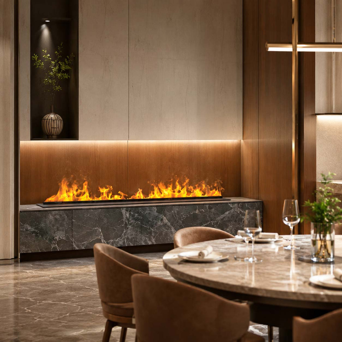 Why Modern Hotels Are Choosing Water Vapor Fireplaces