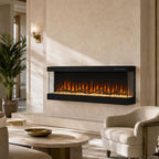 3V Three-Sided Panoramic Electric Fireplace