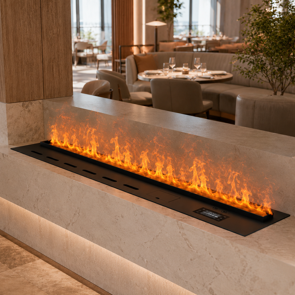 Built-In 3D Water Vapor Fireplace Insert