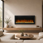2V Built-In Linear Electric Fireplace