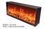 2D Built-In Linear Electric Fireplace
