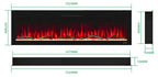 2V Built-In Linear Electric Fireplace