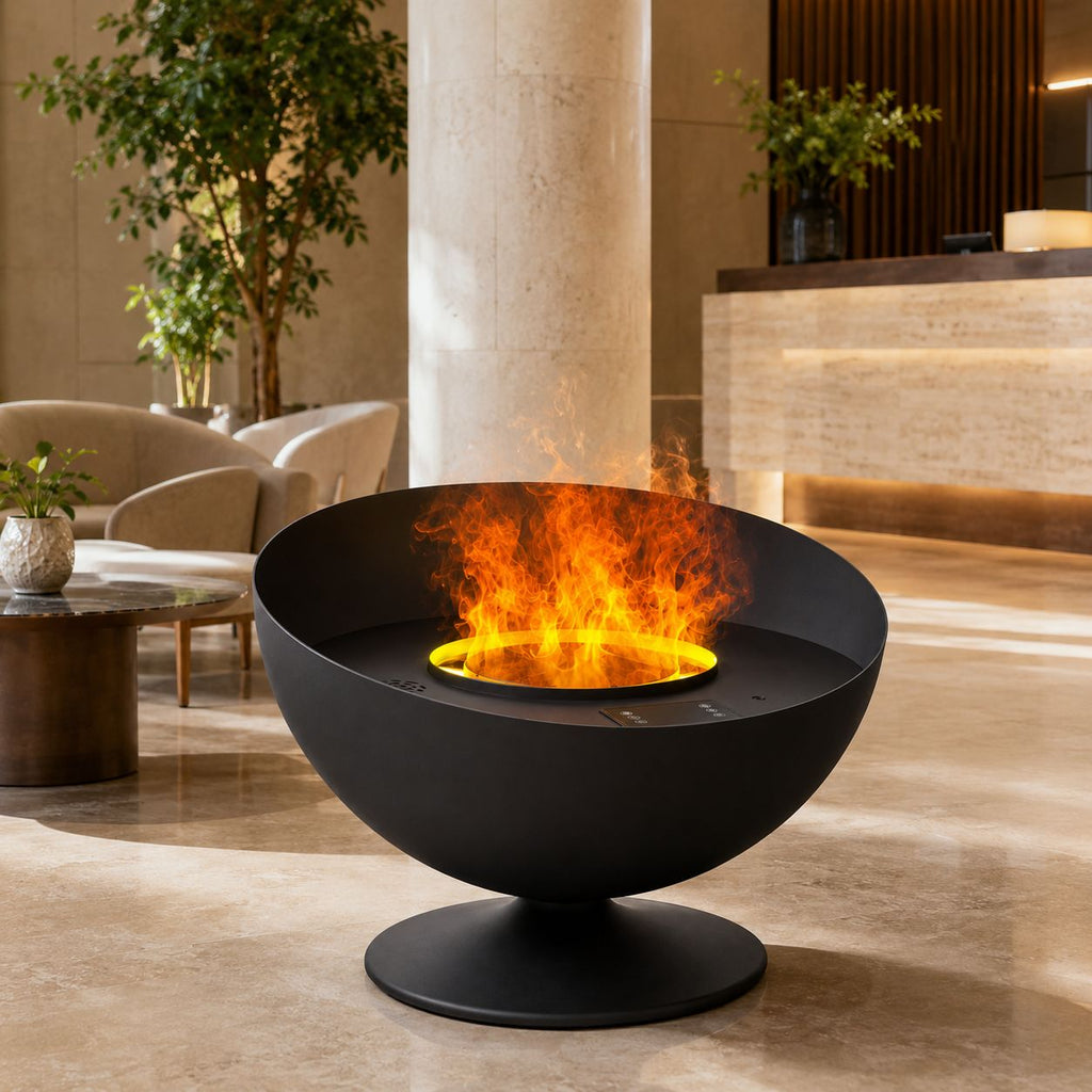 Freestanding Bowl Water Vapor Fireplace