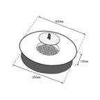 Round Built-In Bioethanol Fireplace Burner