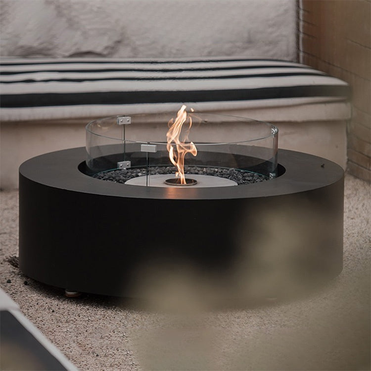 Round Built-In Bioethanol Fireplace Burner