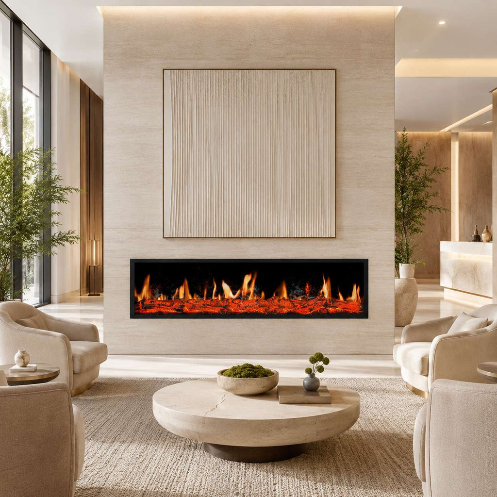 4D Built-In Holographic Electric Fireplace