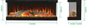 4V Three-Sided Panoramic Electric Fireplace