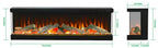 4V Three-Sided Panoramic Electric Fireplace