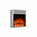 Compact 2D Electric Fireplace Insert with Heating and Music