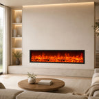 2D Built-In Linear Electric Fireplace