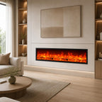2D Built-In Linear Electric Fireplace