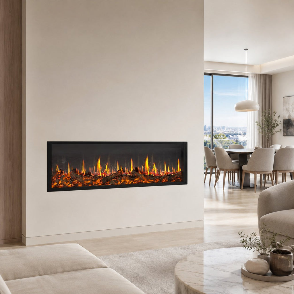 4D Built-In Holographic Electric Fireplace