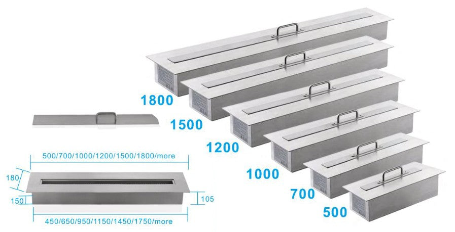 Built-in Ethanol Fireplace Burner
