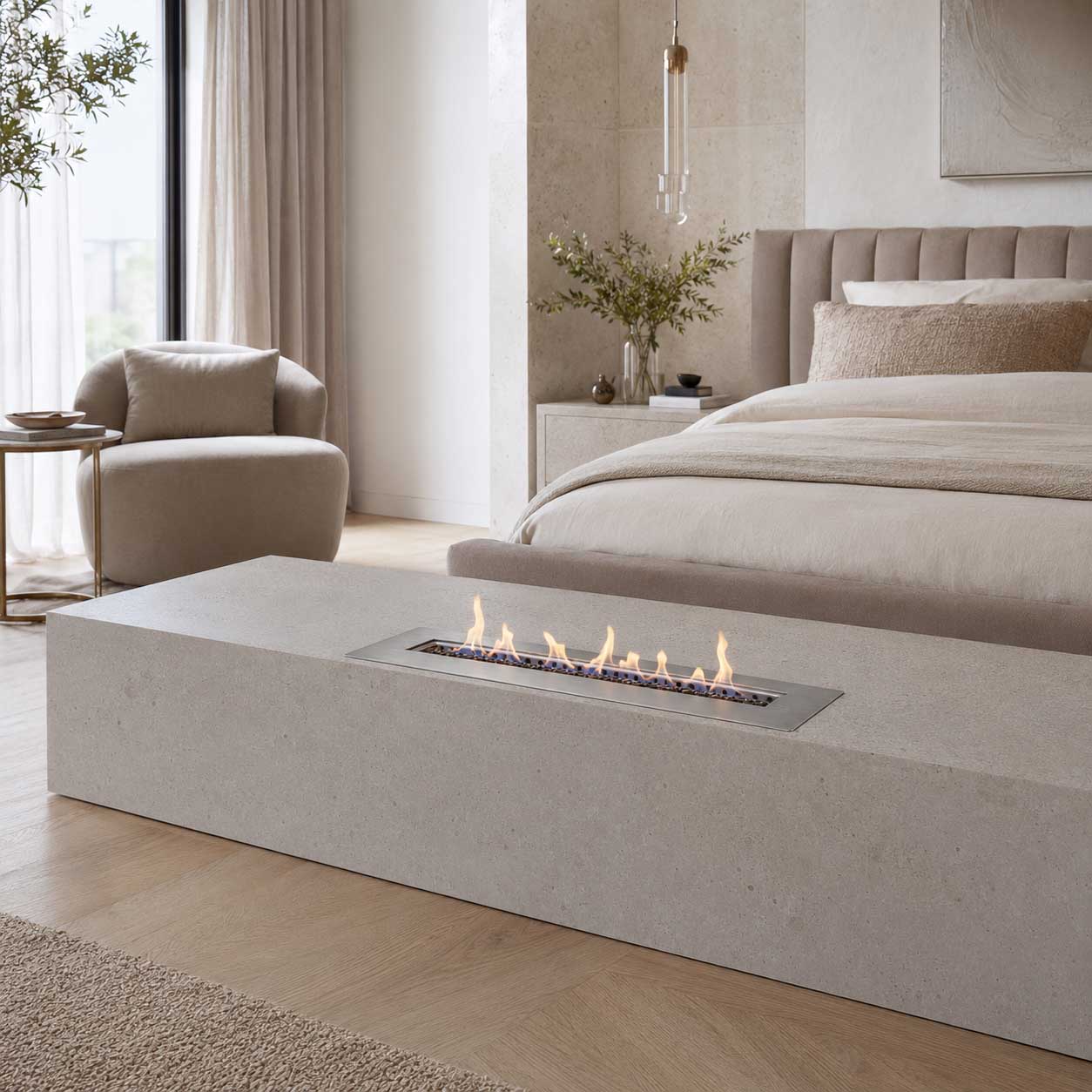 Built-in Ethanol Fireplace Burner