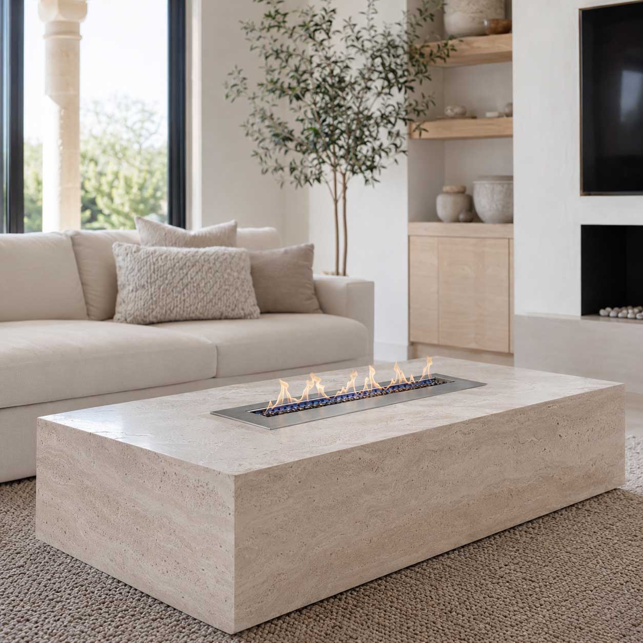 Built-in Ethanol Fireplace Burner