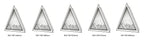 Modern Triangular Wall-Mounted Electric Fireplace with 2D LED Flame